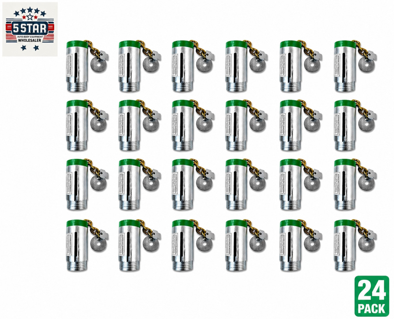 24 pcs Floor Anchor Pots Auto Frame Machines and Pulling Posts Anchoring pots