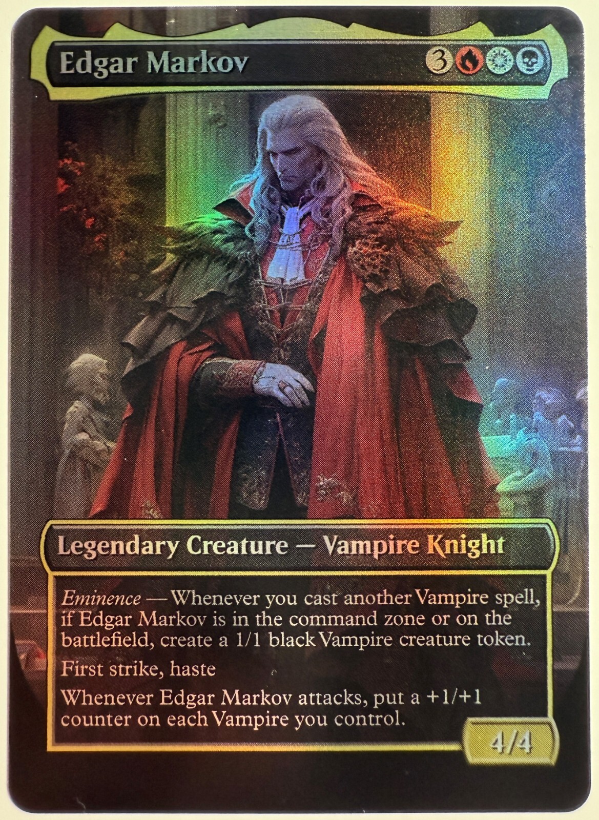 Edgar Markov FOIL Proxy Card with Custom designed art