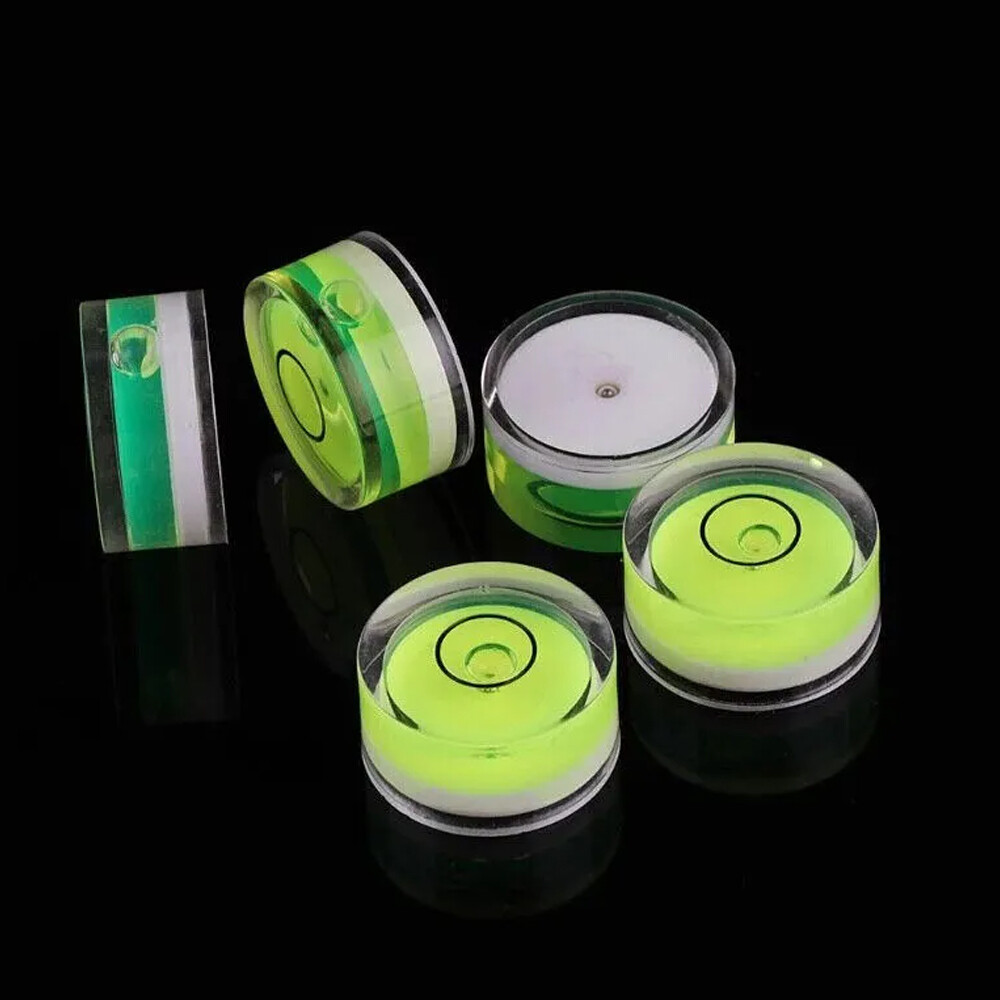 10PCS/Set Precision Round Bubble Level Mini Spirit Level DIY Measuring Tool Kit