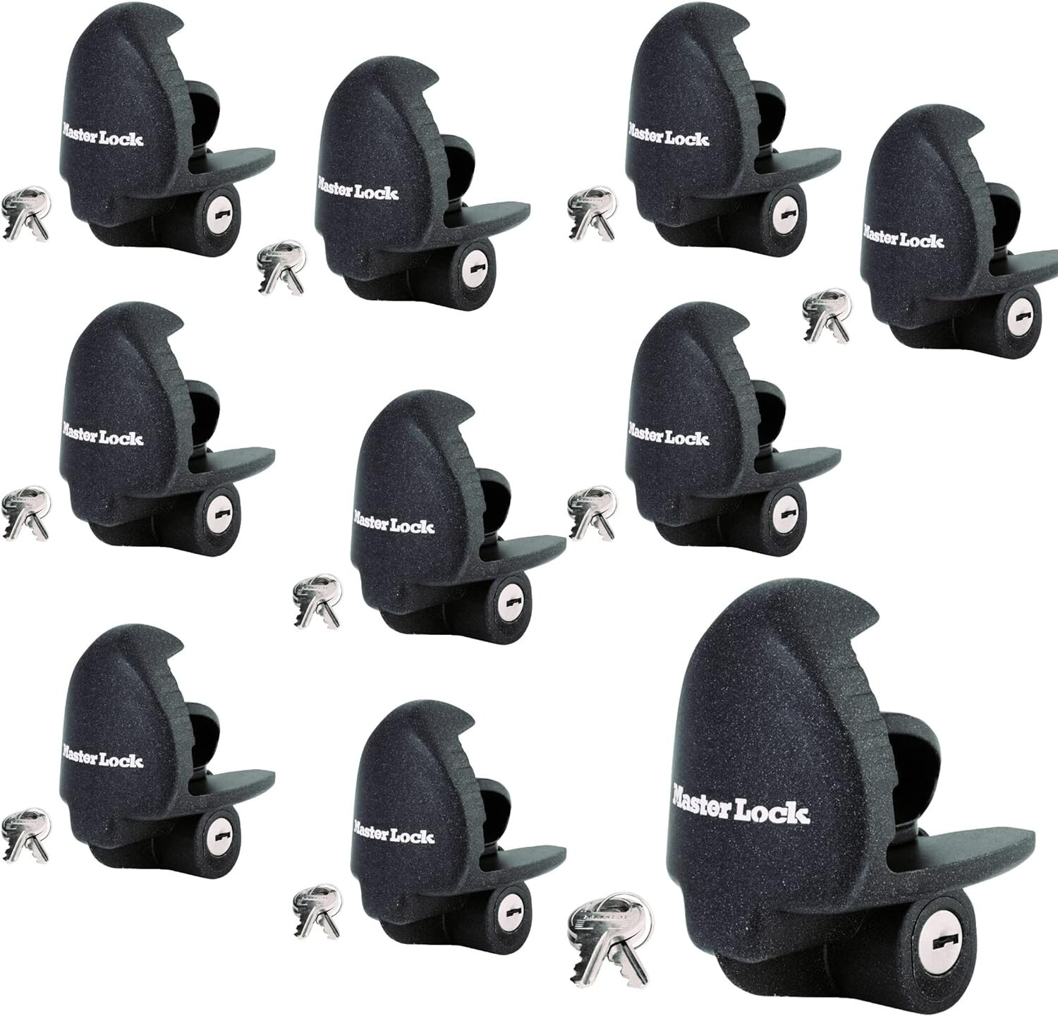 Master Lock - (10) Keyed Alike Universal Trailer Coupler Locks