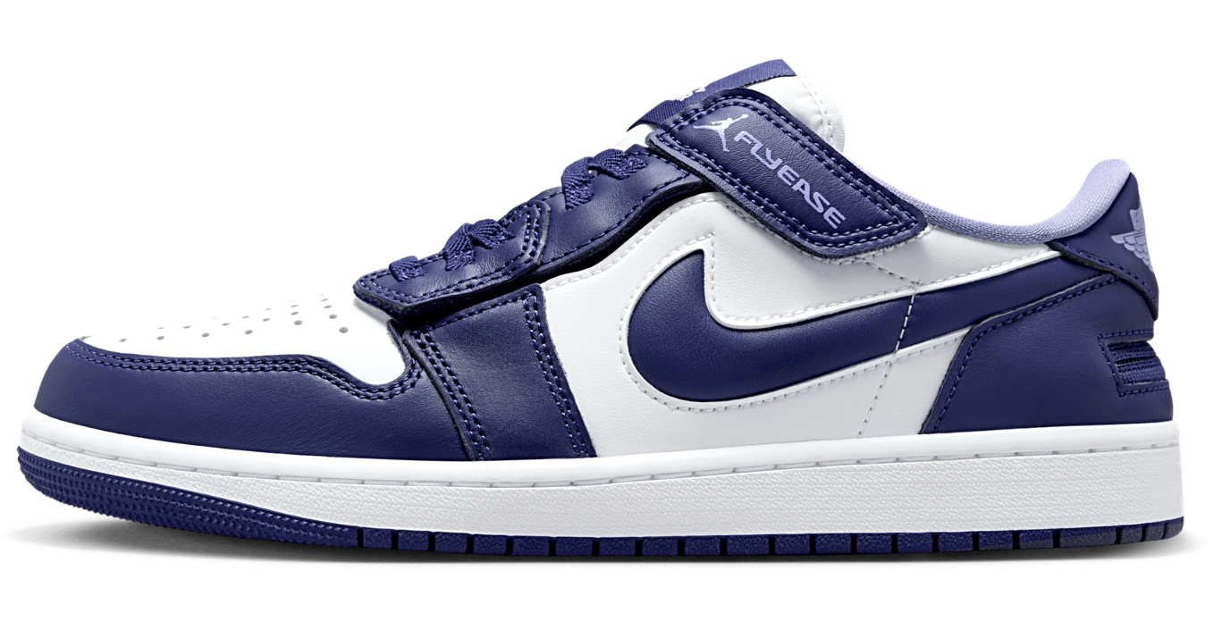 NEW NIKE AIR JORDAN 1 LOW FLYEASE WHITE SKY J PURPLE BASKETBALL ATHLETIC SHOES