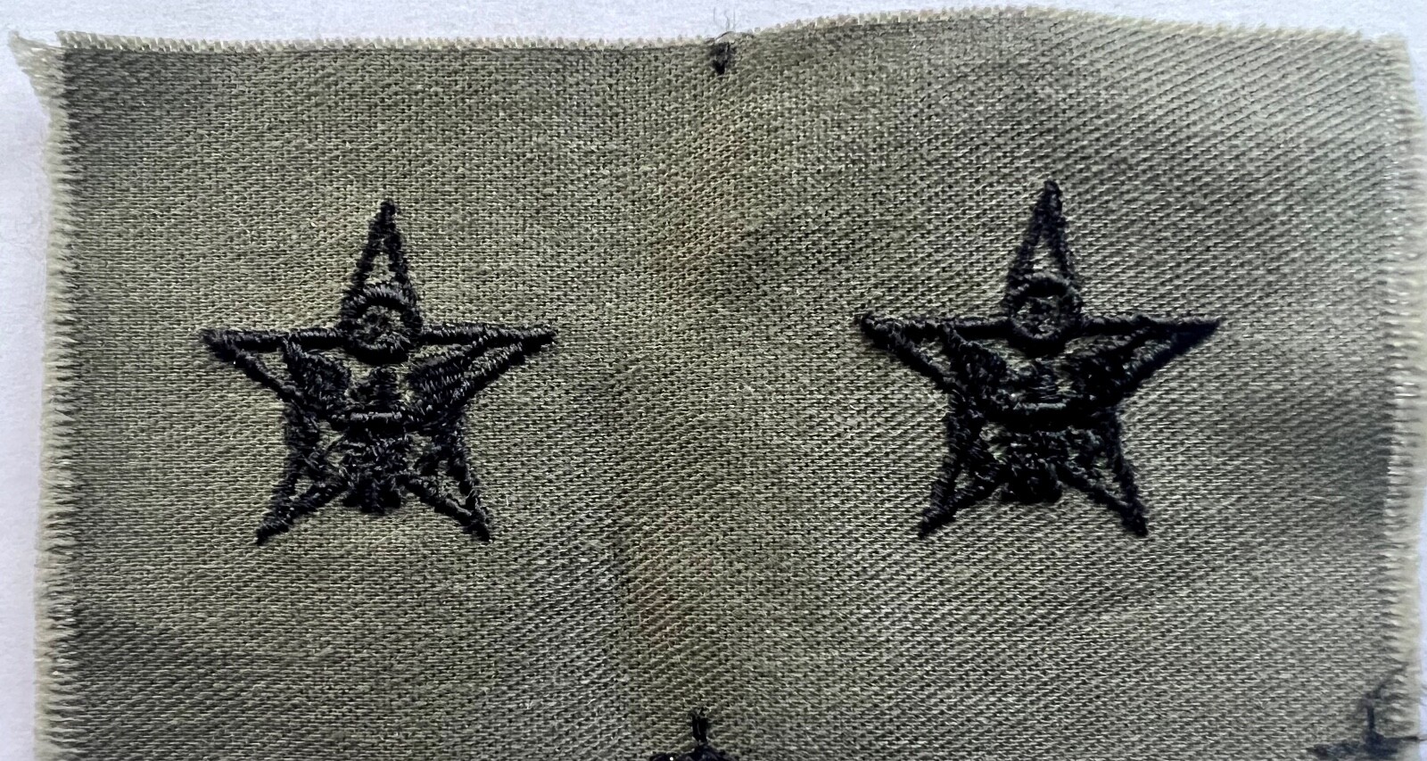 GENERAL STAFF Corps Uncut Collar Devices Pair US Army  Subdued