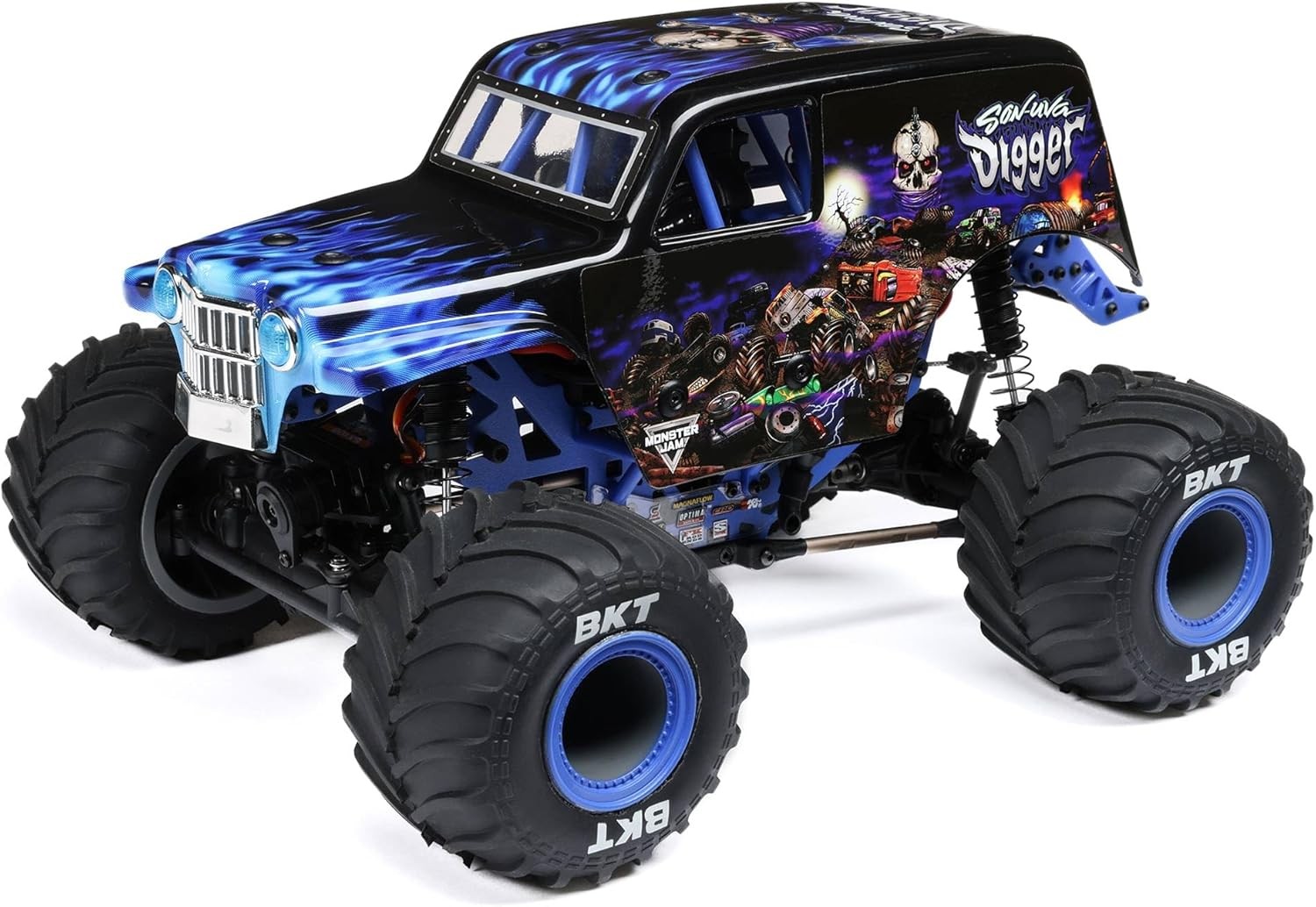 Losi 1/18 Mini LMT 4X4 Brushed Monster Truck RTR, Son-Uva Digger LOS01026T2