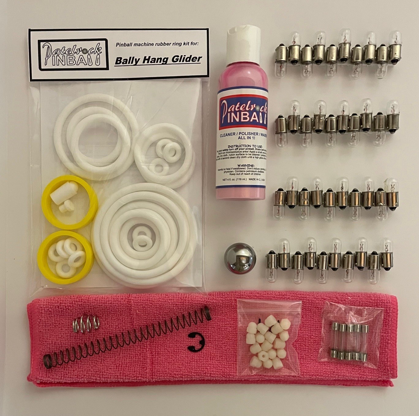 1976 Bally Hang Glider Pinball Machine Maintenance Tune Up Kit