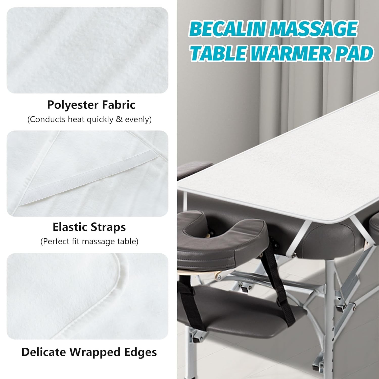 Massage Table Warmer Heating Pad Professional SPA Massage Bed Warmer with Tim