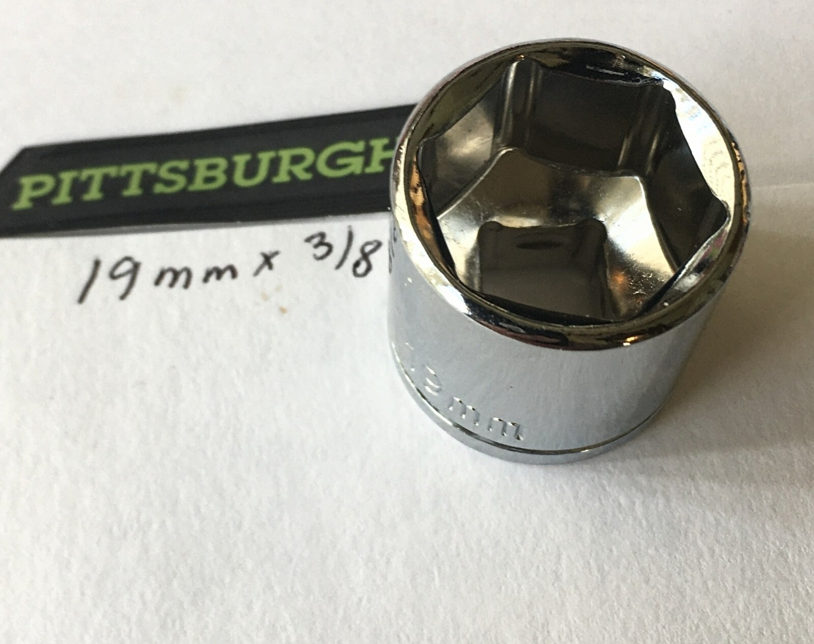 Pittsburgh 19 mm x 3/8" Dr Socket 6 Point  Free USA Shipping