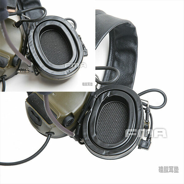 1Pair FMA Replacement Gel Ear Cushions silicone pad for COMTAC Headset