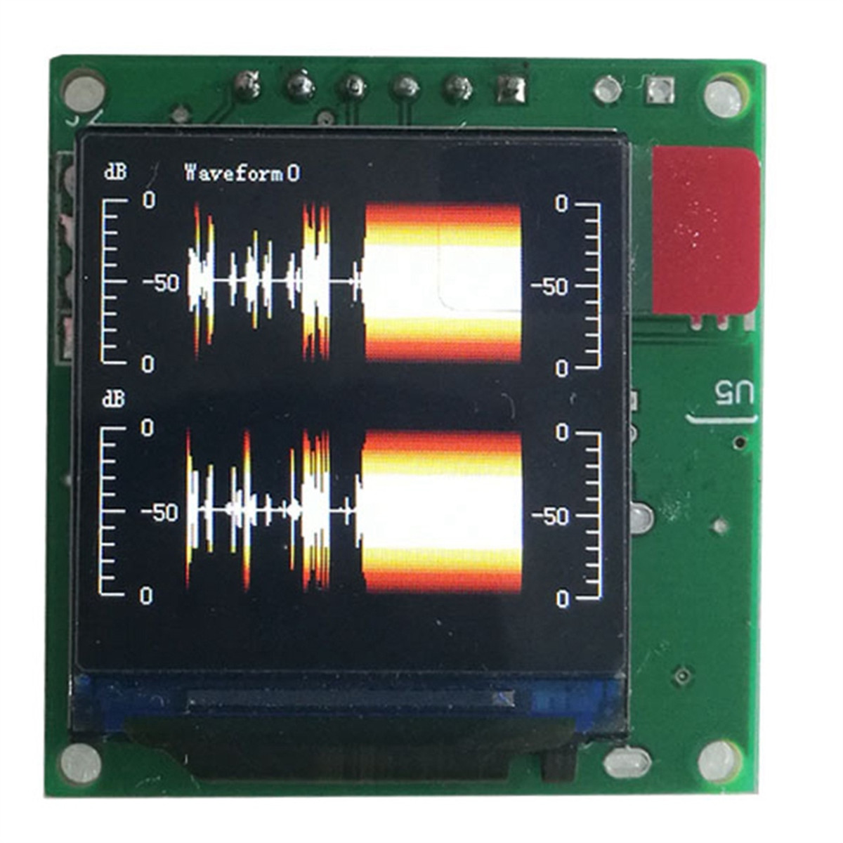Music Spectrum Display Analyzer 1.3 LCD MP3 Performance Enhancer Audiop7491-