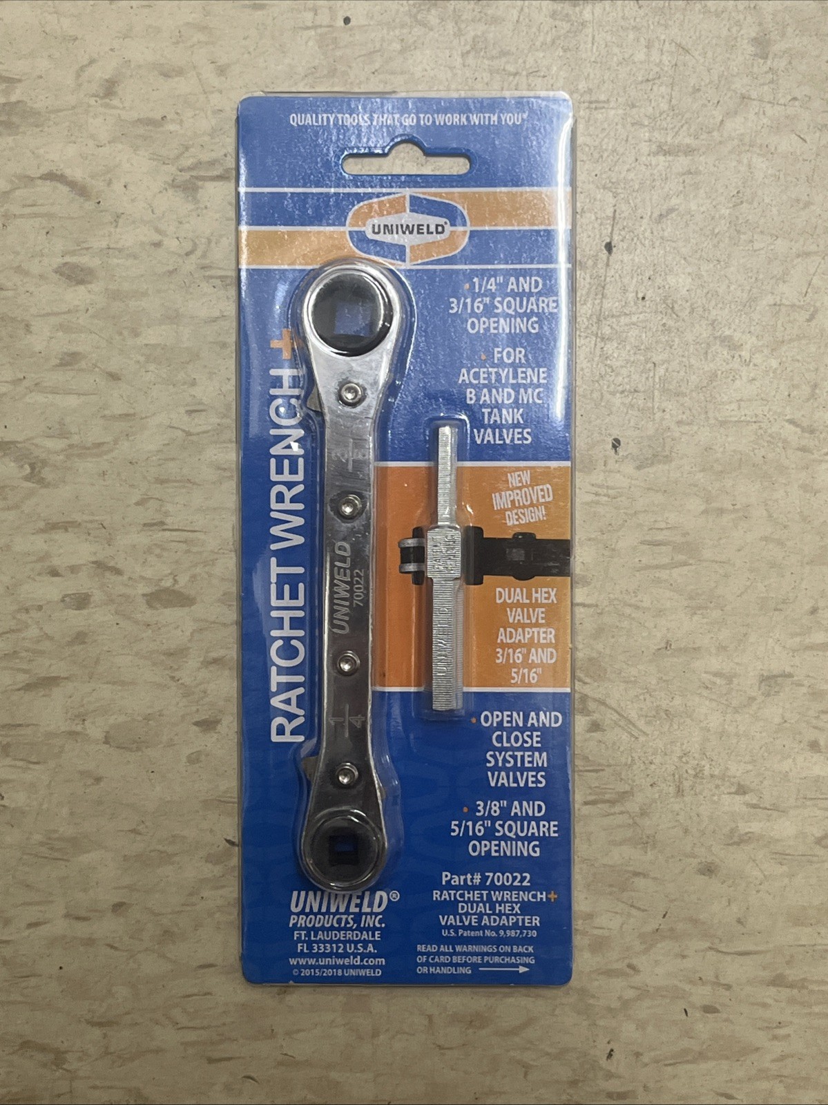Uniweld 70022 Reversible Ratchet Tank Wrench for B and MC Tanks