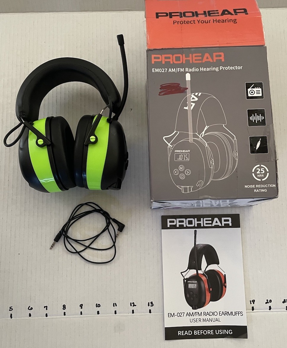 AM FM Radio Hearing Protector Missing Battery Cover