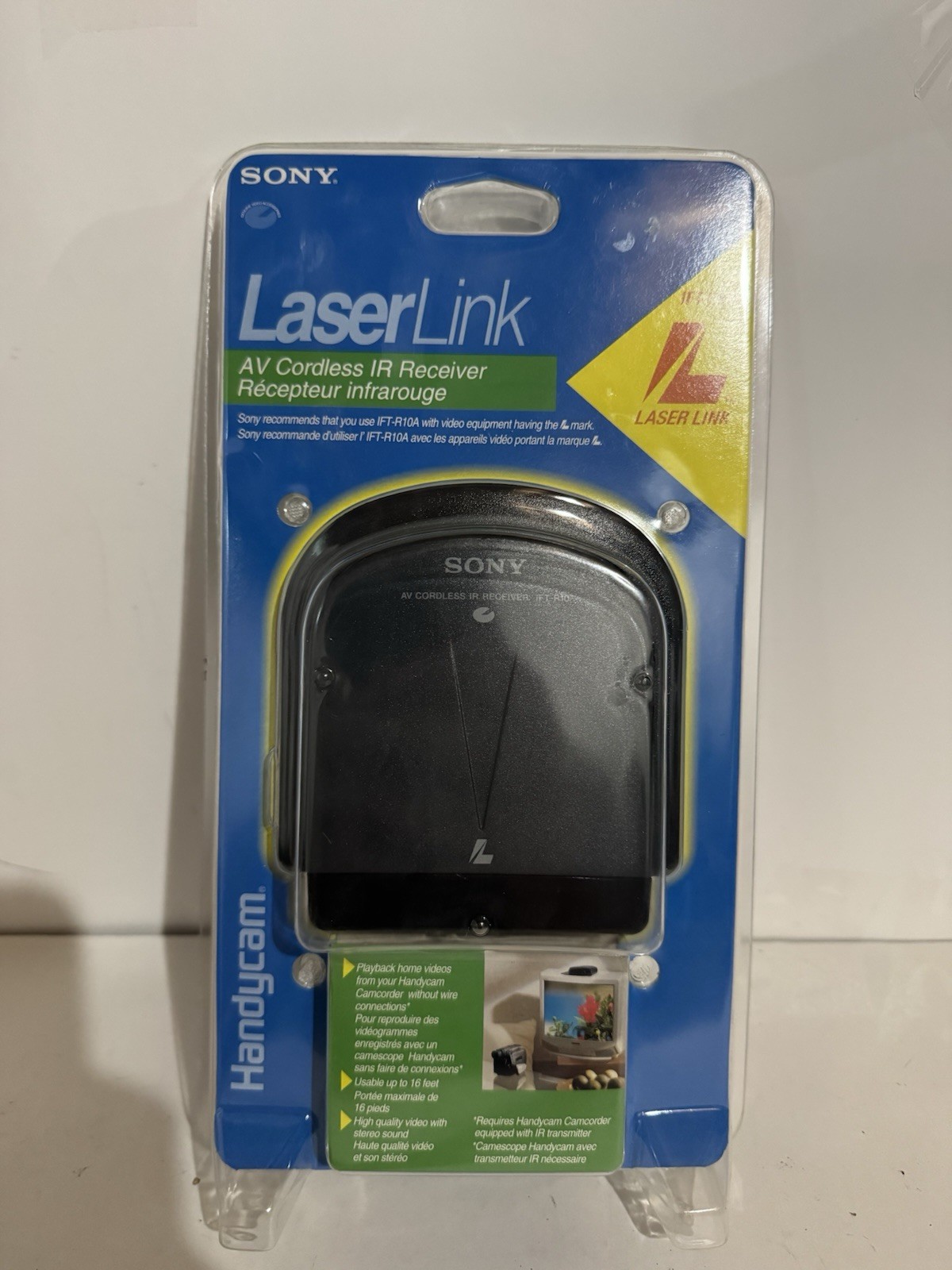 Vintage Sony Handycam Laser Link AV Cordless IR Receiver IFT-R10A NEW IN BOX