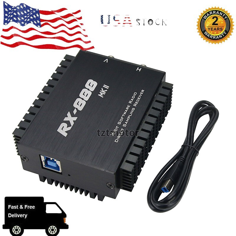 RX-888 MKII SDR Radio Receiver Ham Radio Receiver LTC2208 16Bit ADC R828D