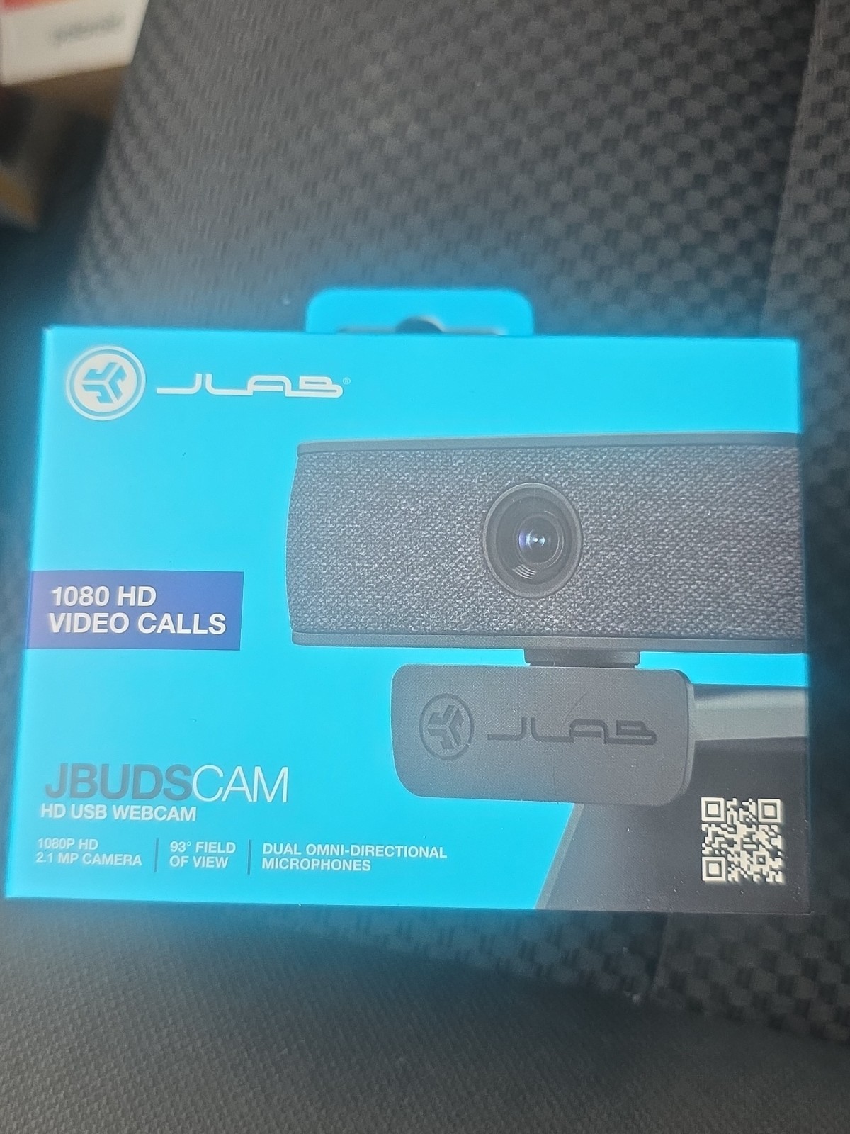 JLAB JBUDS CAM WJBCAMRBLK124, USB Webcam-2k/1080P HD-two Microphones-BLK-NEW