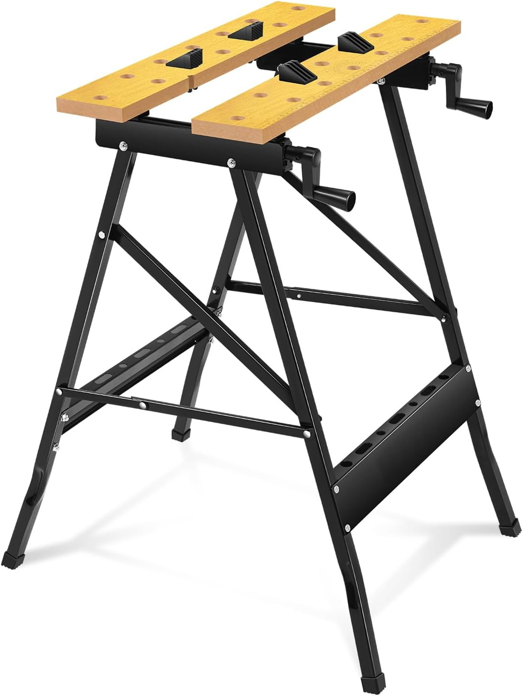 Auto Dynasty Adjustable Folding Workbench with Built-In Ruler & Protractor, Port