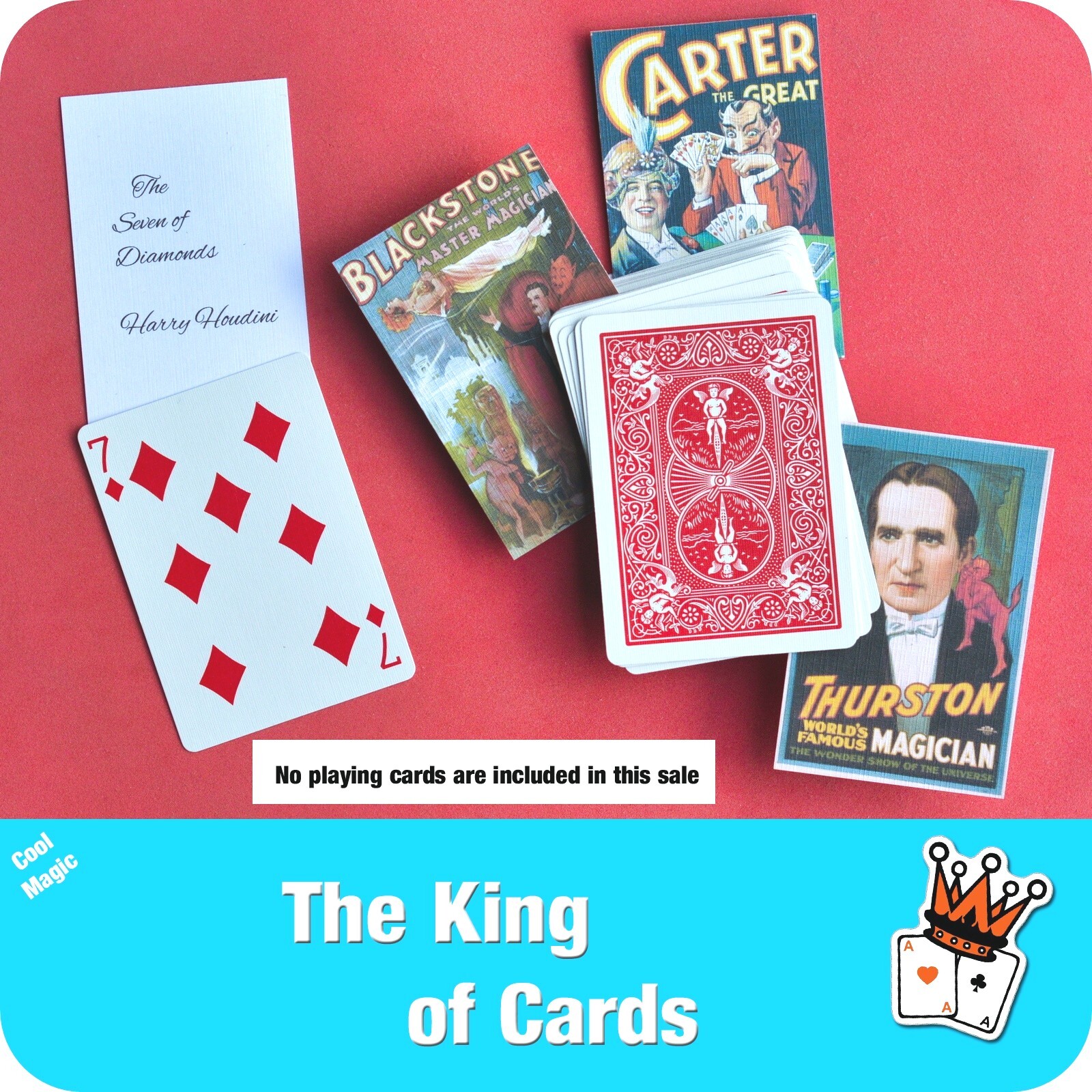 The King Of Cards Magic Card Trick Self Working Easy Close Up New Beginners
