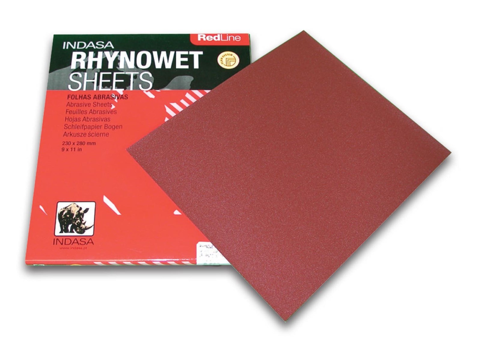 Indasa wet or dry sandpaper 9" x 11" sheets, 1500 grit SMR-IN-6-1500, Pack of 50