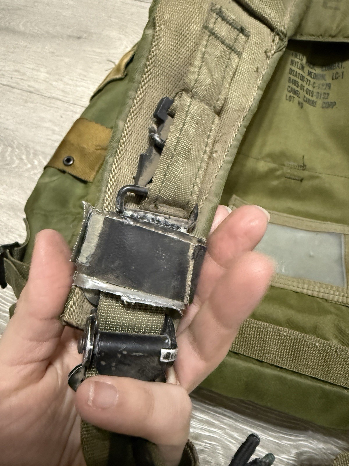 Vintage US Military Nylon Field Pack Combat Backpack LC-1 NO FRAME