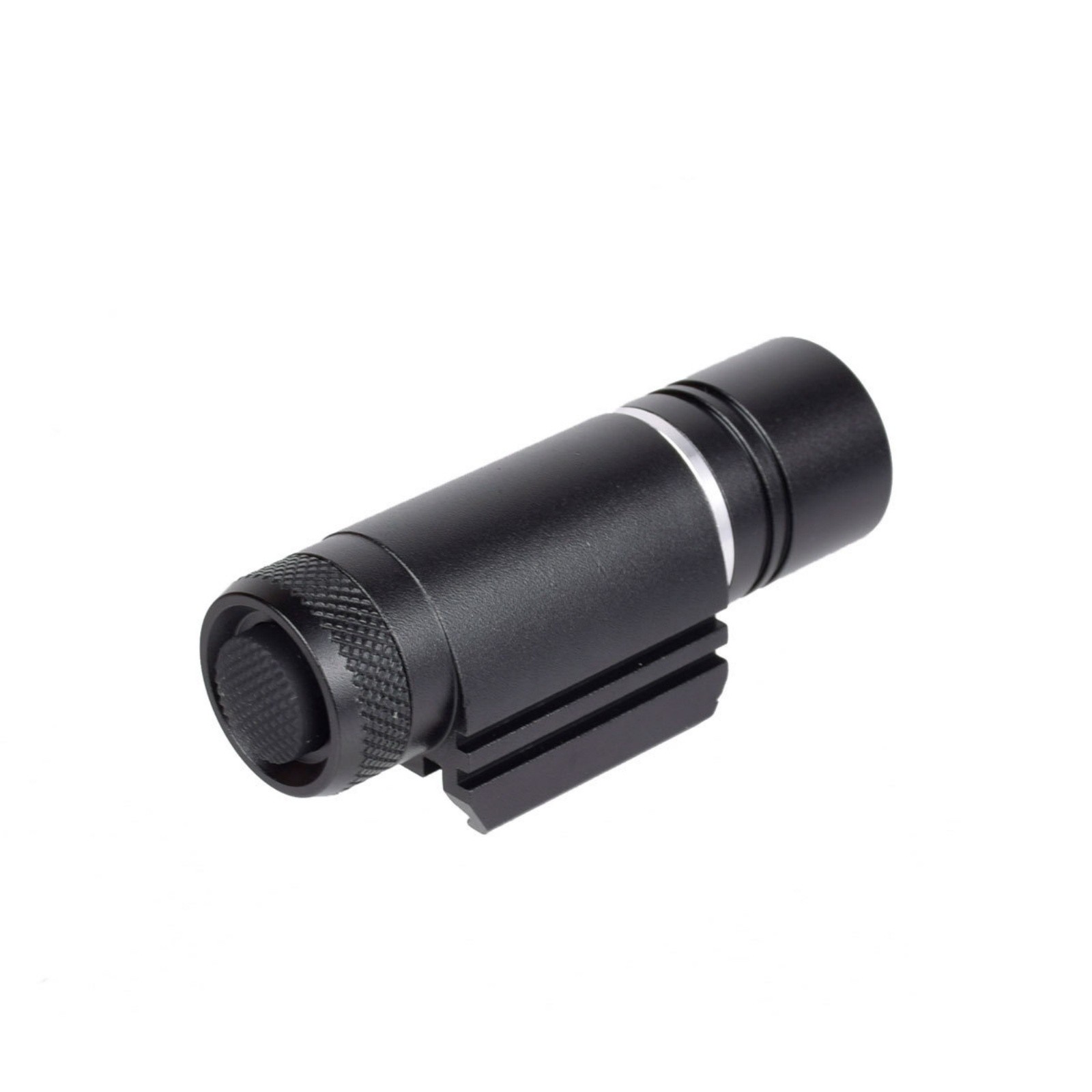 Tactical Flashlight Weaponlight Picatinny Rail Mount CR123A LED Compact Black