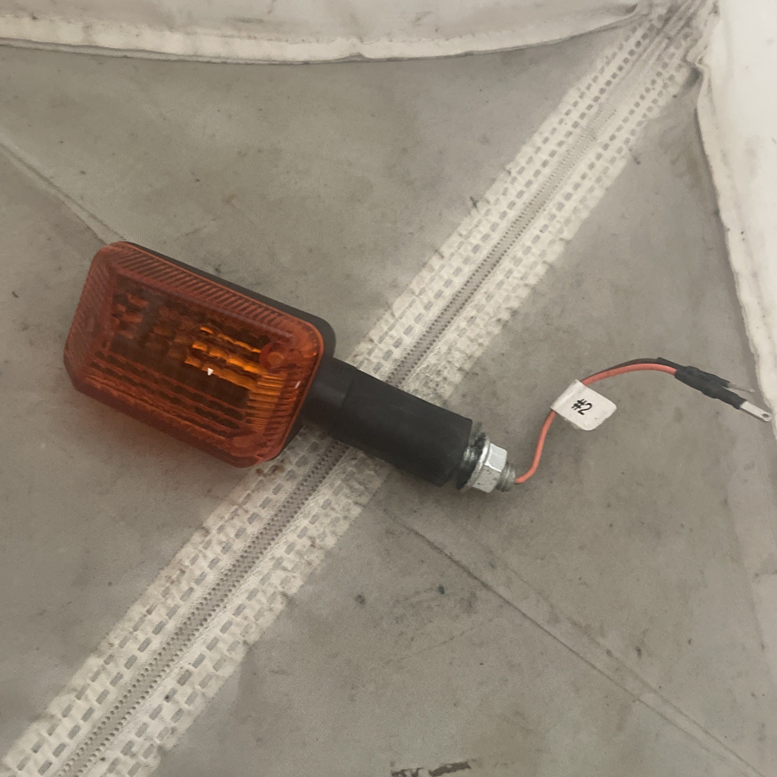 Front Blinker (Brown / Orange Cord) For Pride Mobility Scooter  HB08