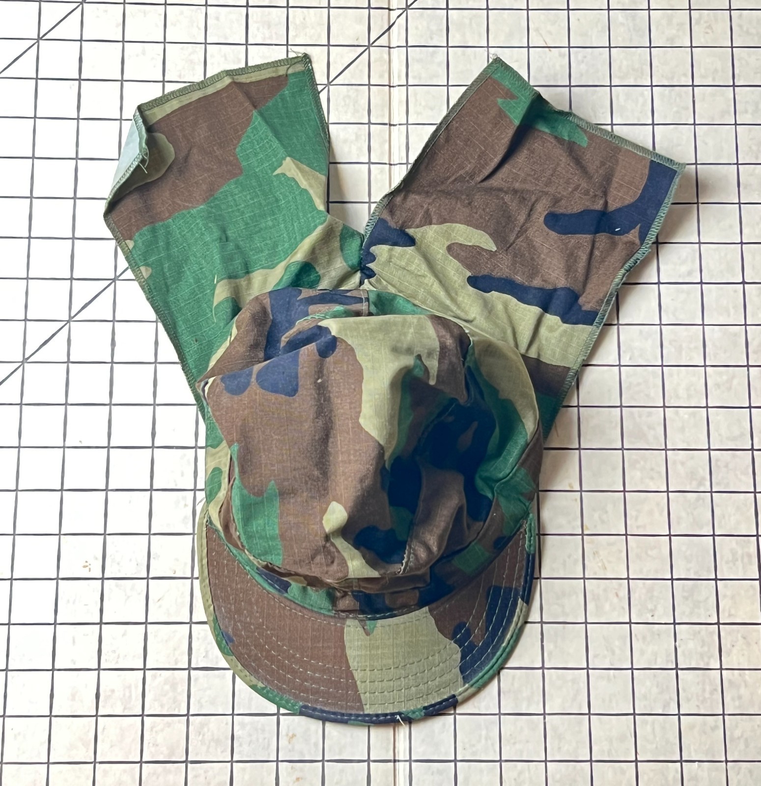 Rothco Ultra Force Military Woodland Camo Hat XL 7 1/2