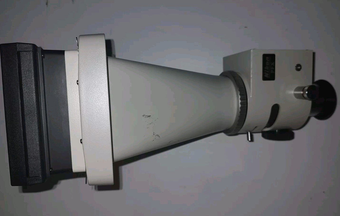 Nikon PFX 4X Microscope Shutter Format Adapter w/ Built-In Polaroid Camera