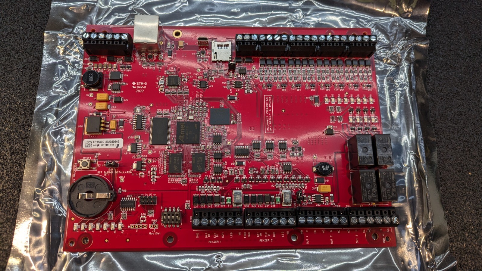 Mercury Security LP1502D Intelligent Controller Board *NO FIRMWARE LOADED*