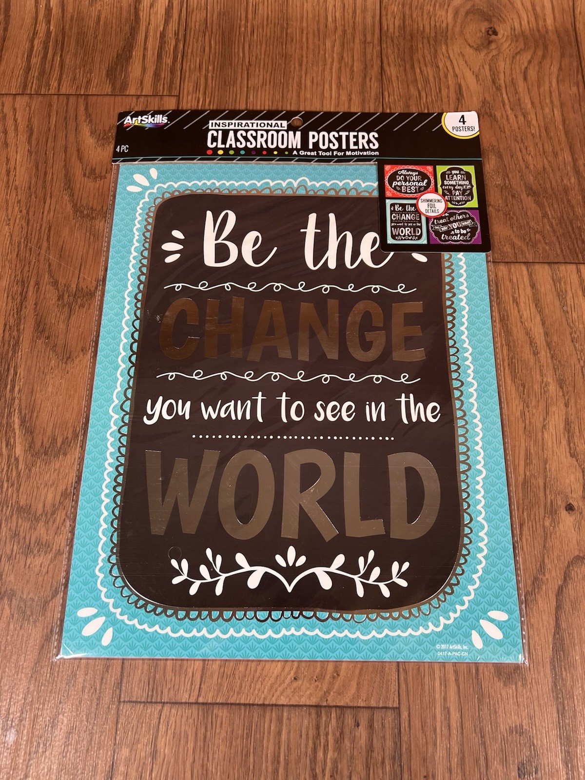 4 Pcs ArtSkills® Inspirational Classroom Posters Brand New
