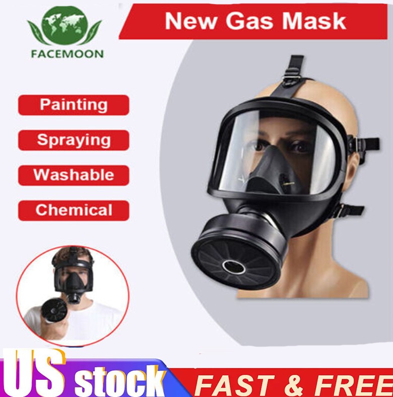Chemical Gas Face Mask Full Face Protection Respirator Safety Filter Army US