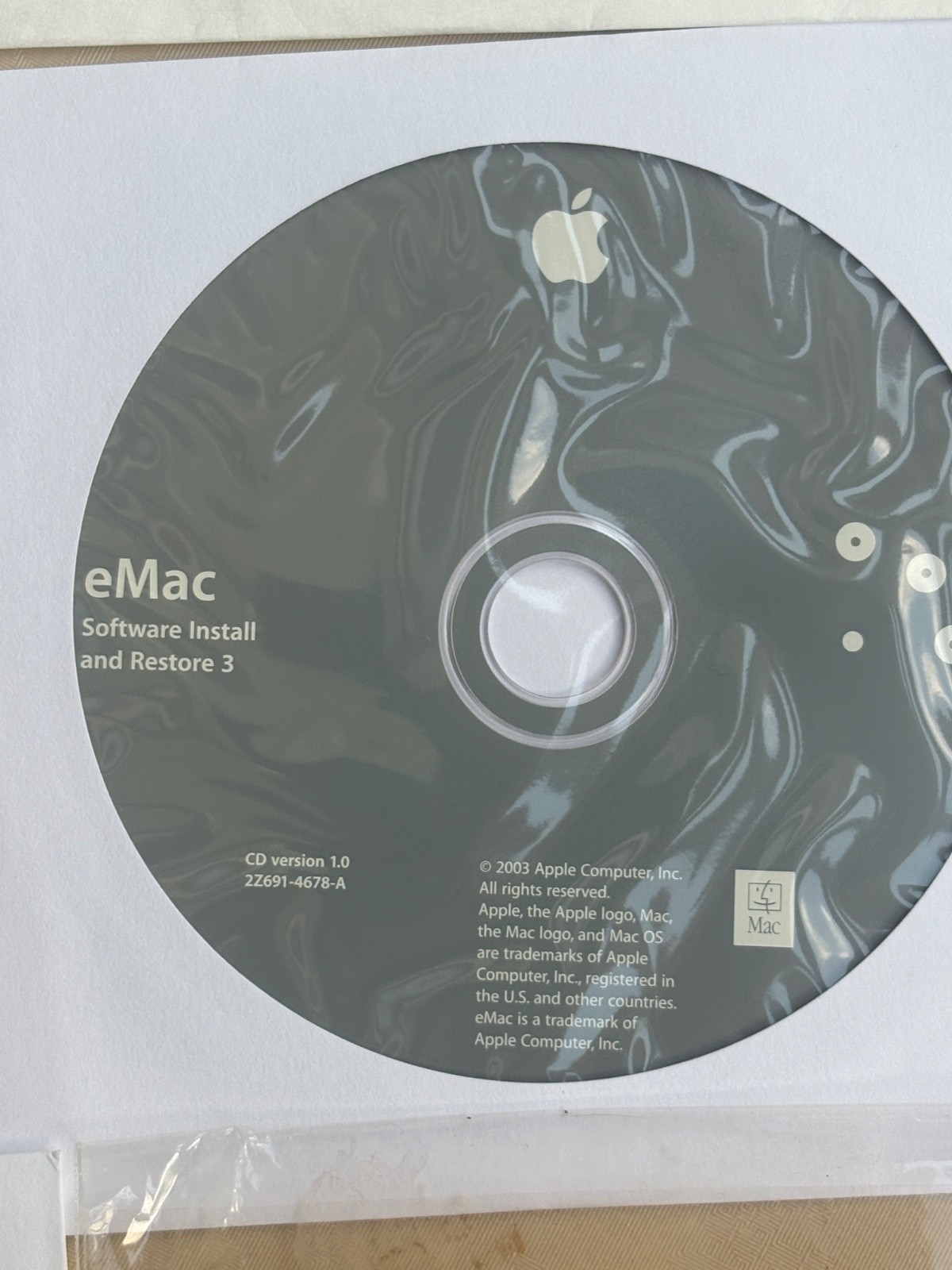 2003 5 CDs MAC OS-X APPLE WORLD BOOK eMAC SOFTWARE RESTORE INSTALL HARDWARE TEST