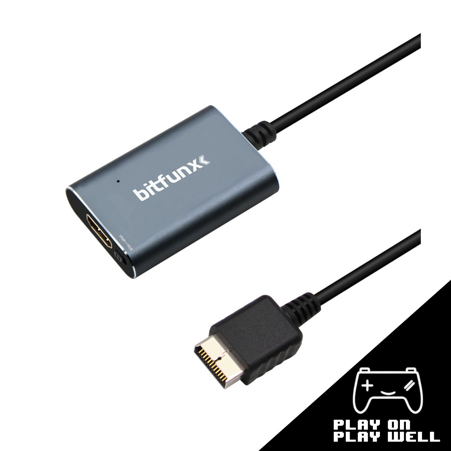 Bitfunx HDMI Converter  for Sony PS2 w/ RGB/Component Switch 480i 480p PAL 576i