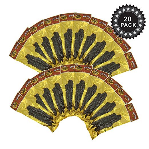Climax Jerky BEST Premium Natural 1.75 OZ. Wild Boar Jerky - 20 Pack