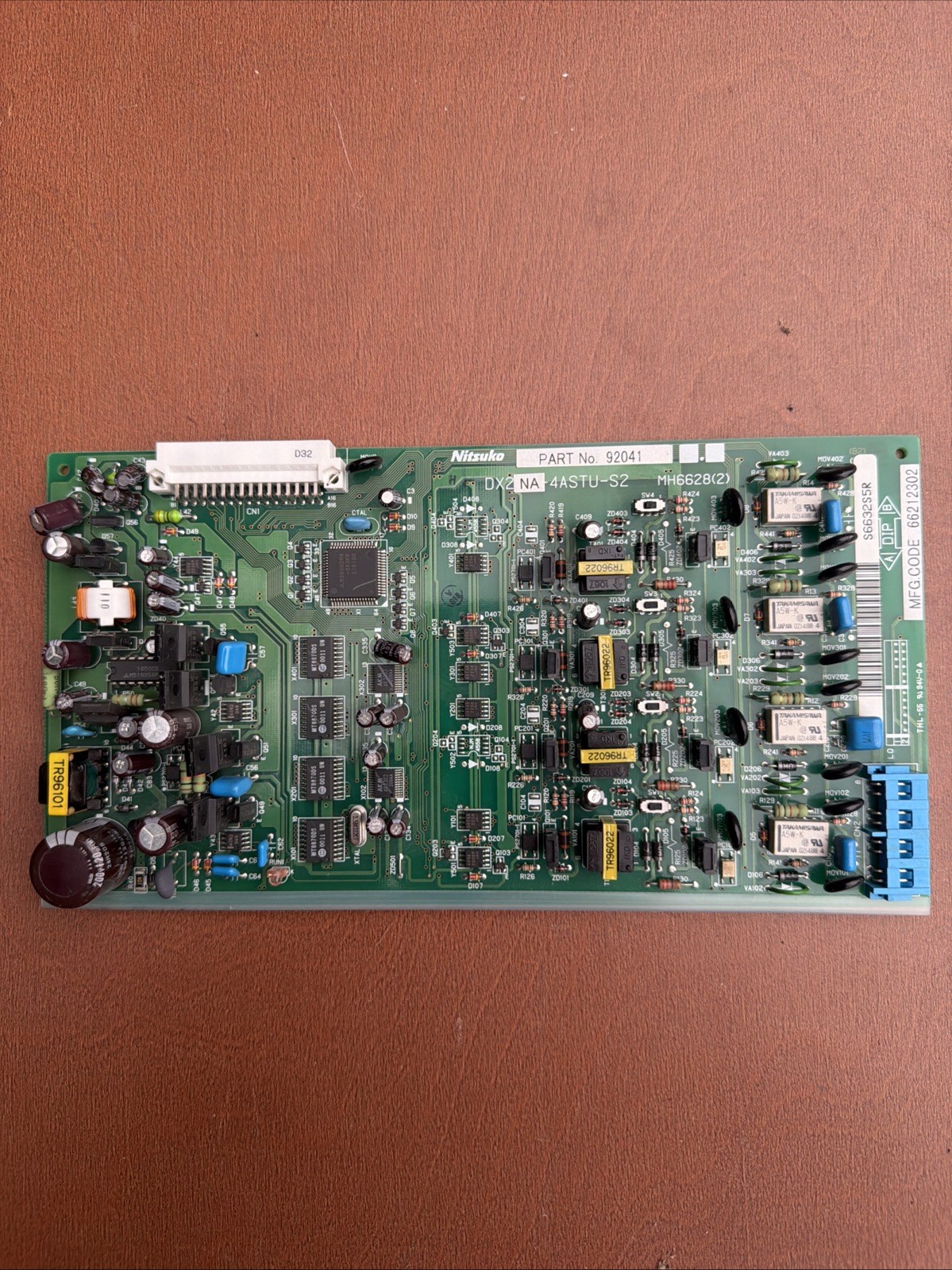 Nitsuko DX2NA-4ASTU-S2 4ASTU-S2 Telephone System PCB Board P/N 92041