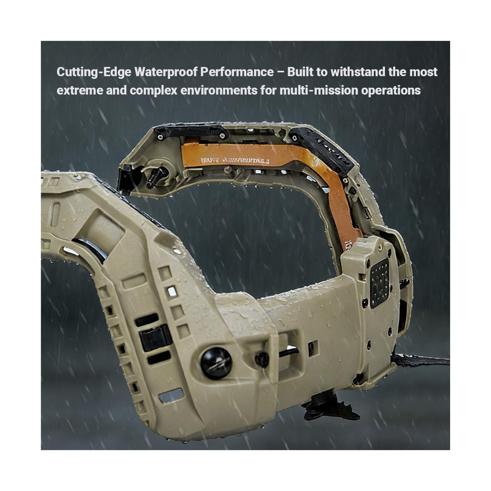 FMATAL GEAR Tactical Helmet Powered & Data ARC Rails Full Kit - Complete Bund...