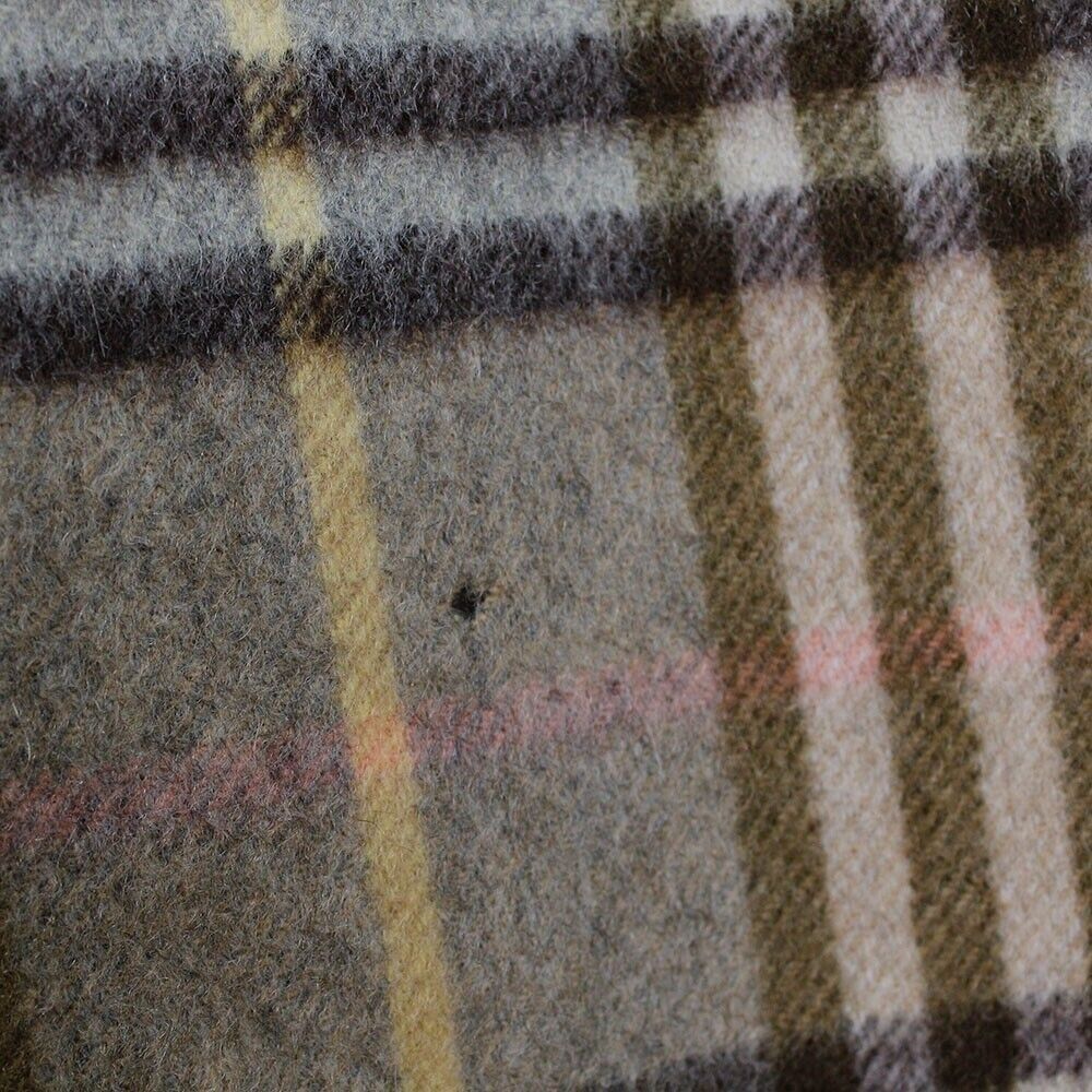 Sciarpa Burberry 100% cashmere colore verde fantasia scozzese 196x31 cm