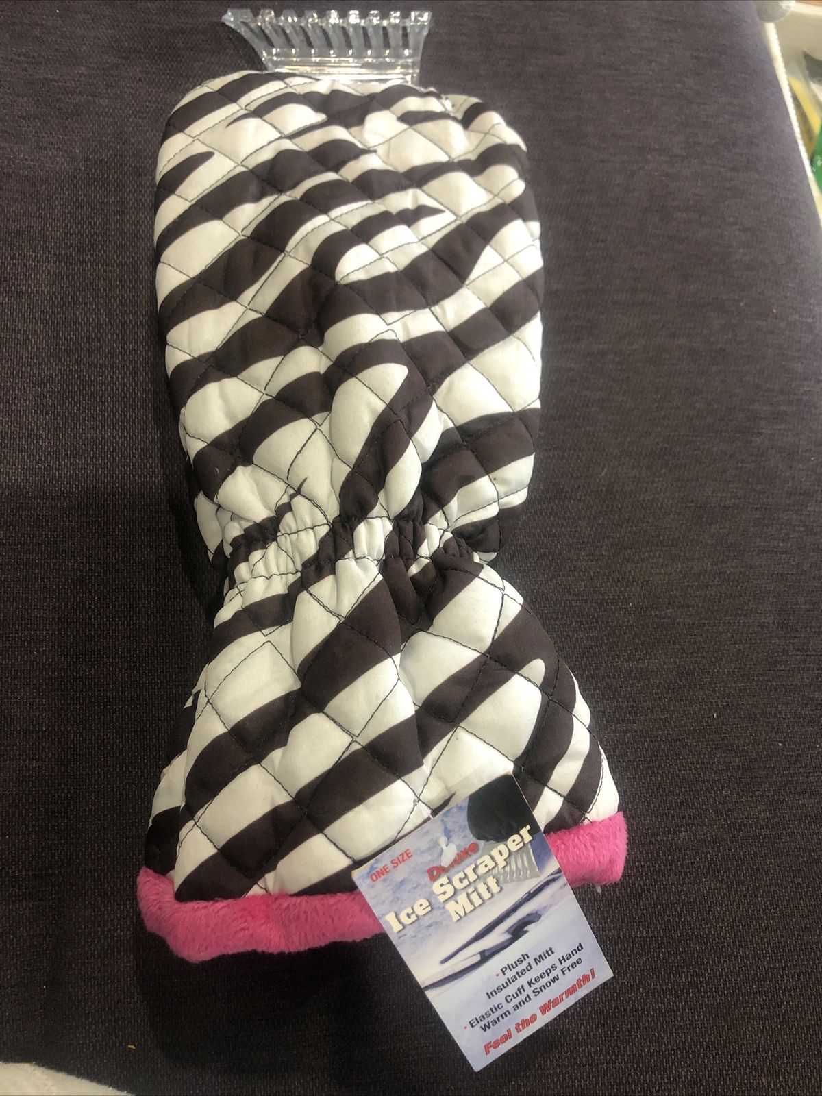 Mark Feldstein Deluxe Windshield Ice Scraper Mitt, Insulated  One Size
