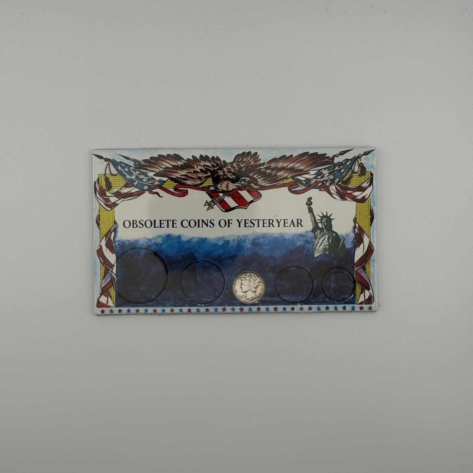 Obsolete Coins Of Yesteryear-1942 Mercury Silver Dime Factory Sealed