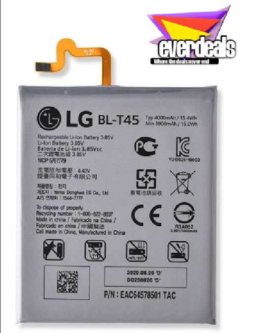 LG BL-T45 K51 Q70 LI-ION CELL PHONE BATTERY 4000mAh 3.85V NEW 100% ORIGINAL OEM