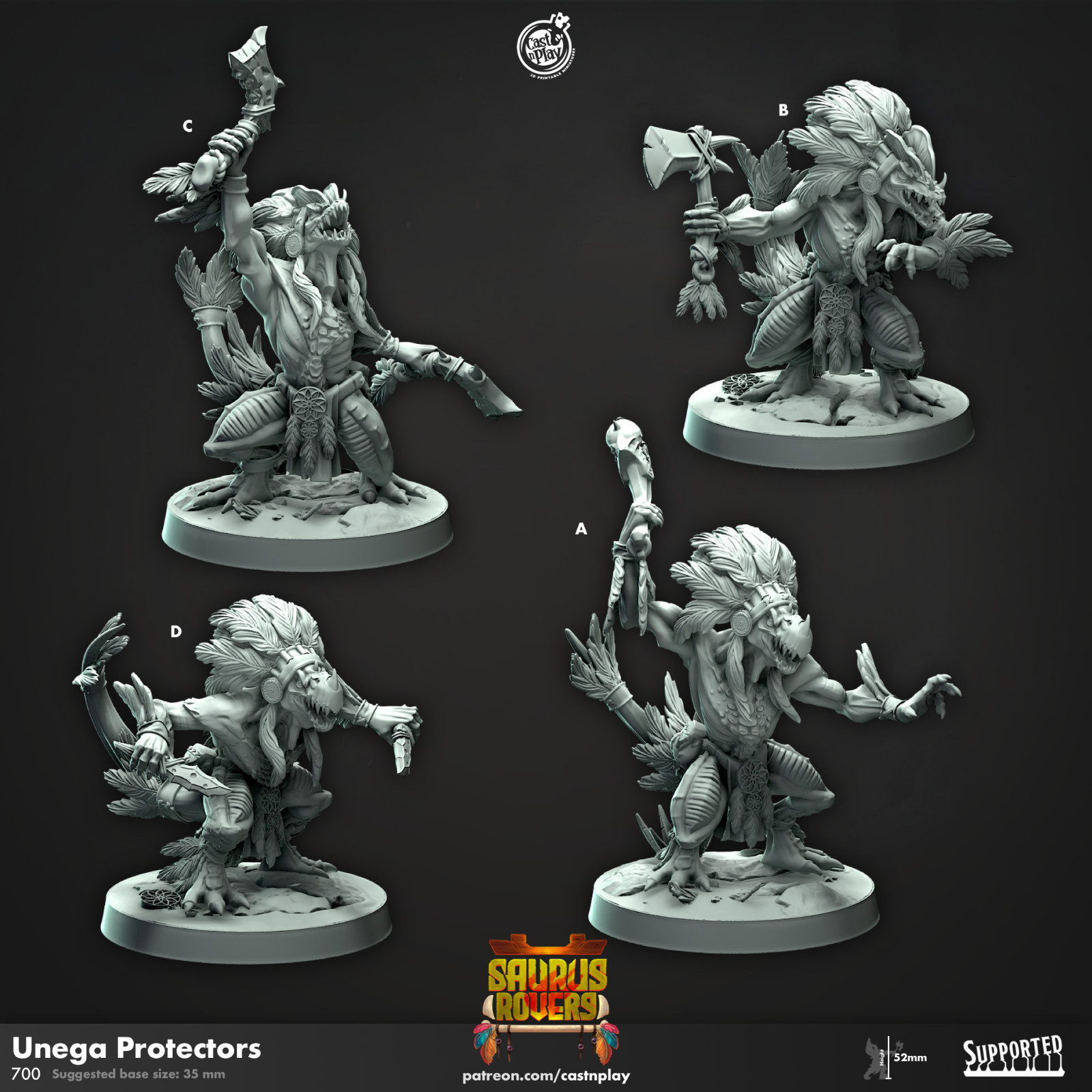 Saurus Unega Protectors | CastnPlay |