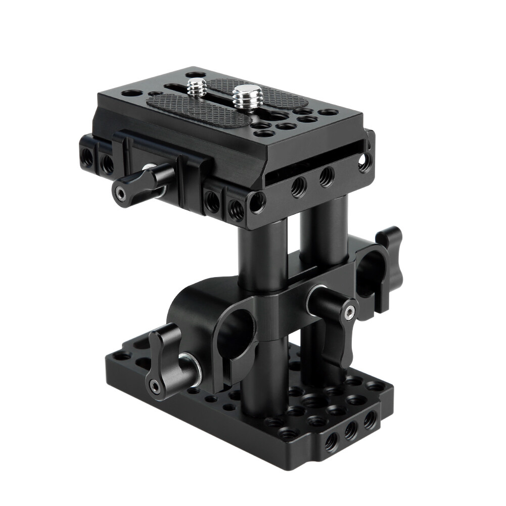 NICEYRIG Tripod Mount Base Plate QR Rod Clamp for DSLR Camera Manfrotto Standard