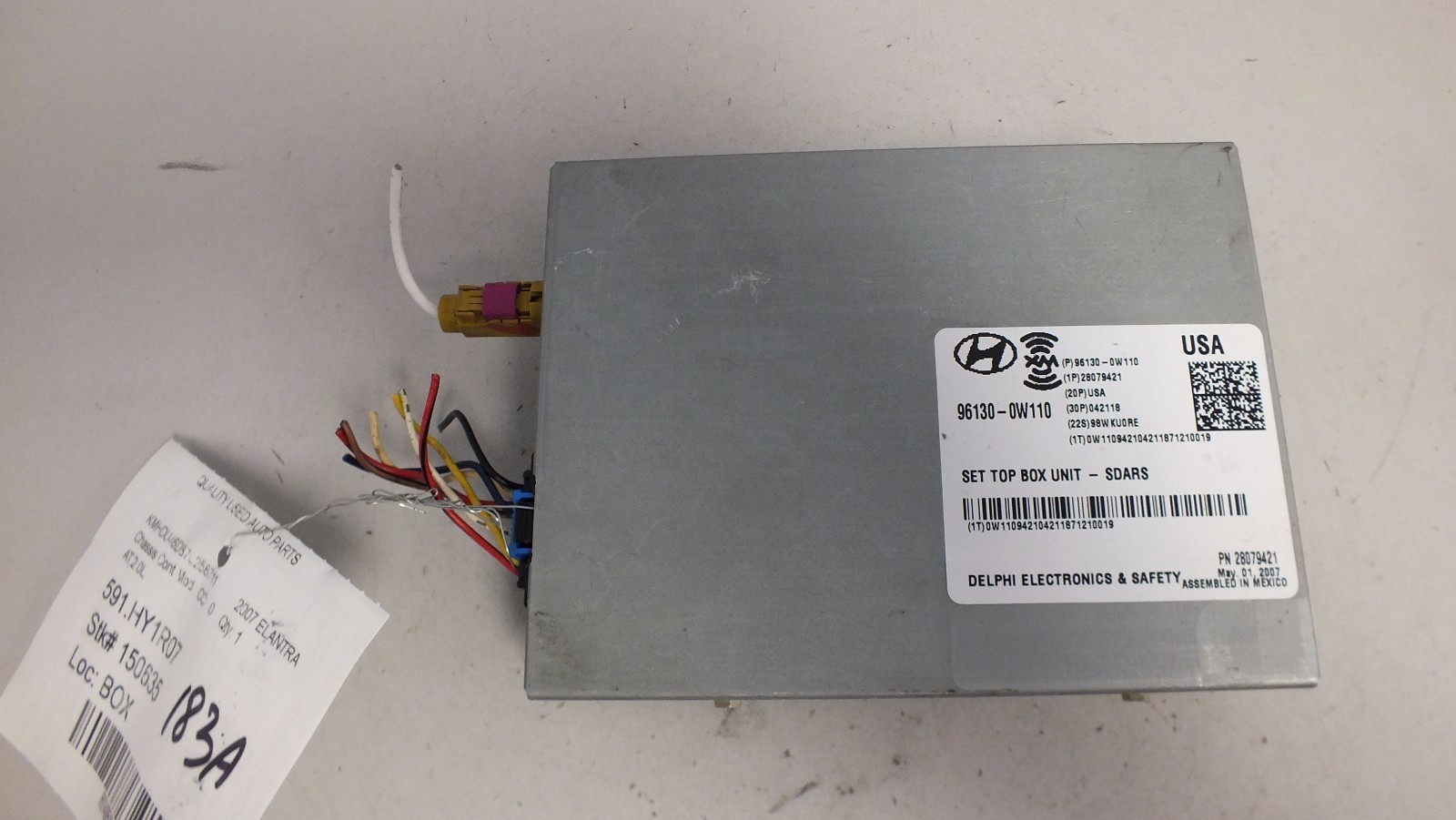 07 08 09 10 HYUNDAI VERACRUZ ELANTRA SATELLITE XM RADIO MODULE 96130-0W110 #183A