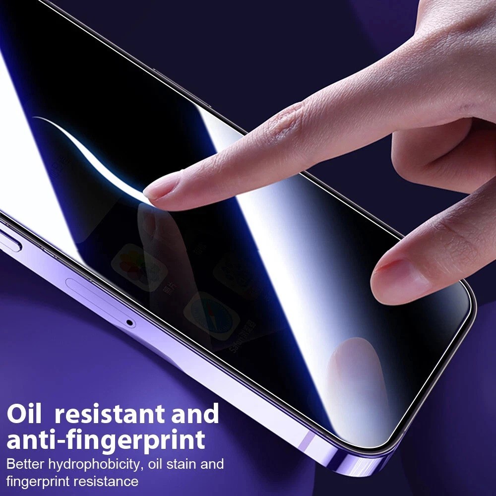 Privacy Screen Protector For iPhone 13 14 15 16e 17 Pro Max Air Edge Full Cover