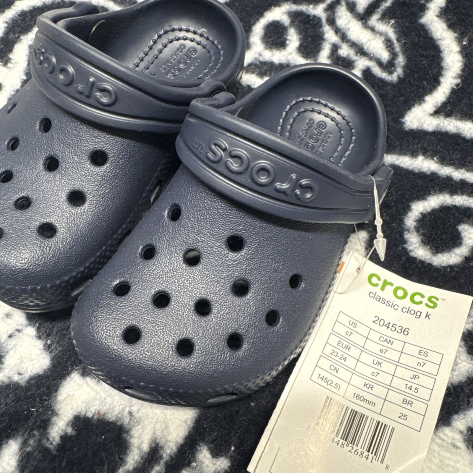 crocs navy blue C7 Fast Shipping