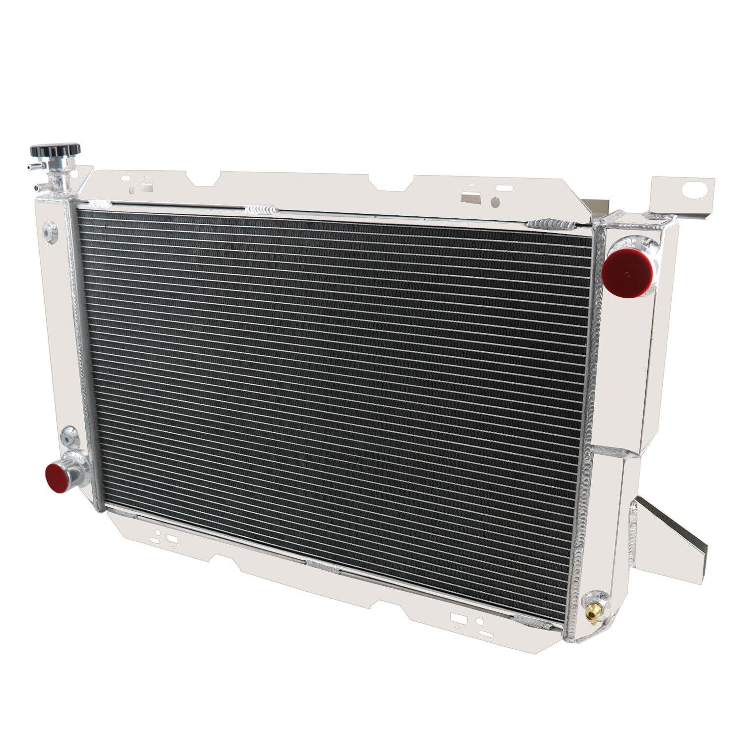 3 Row Aluminum Radiator for 1985-1997 F150 F250 F350 Bronco 5.0L 5.8L 7.5L