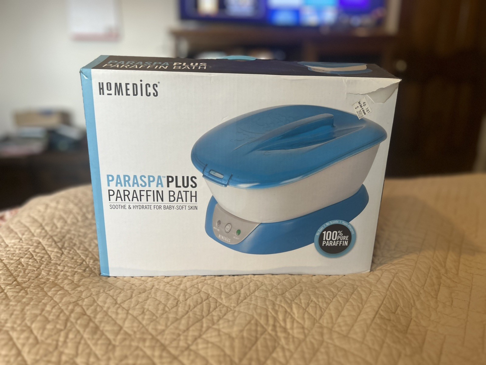 Homedics ParaSpa Plus Paraffin Wax Bath Warmer Hand Foot Spa Open Box CIB