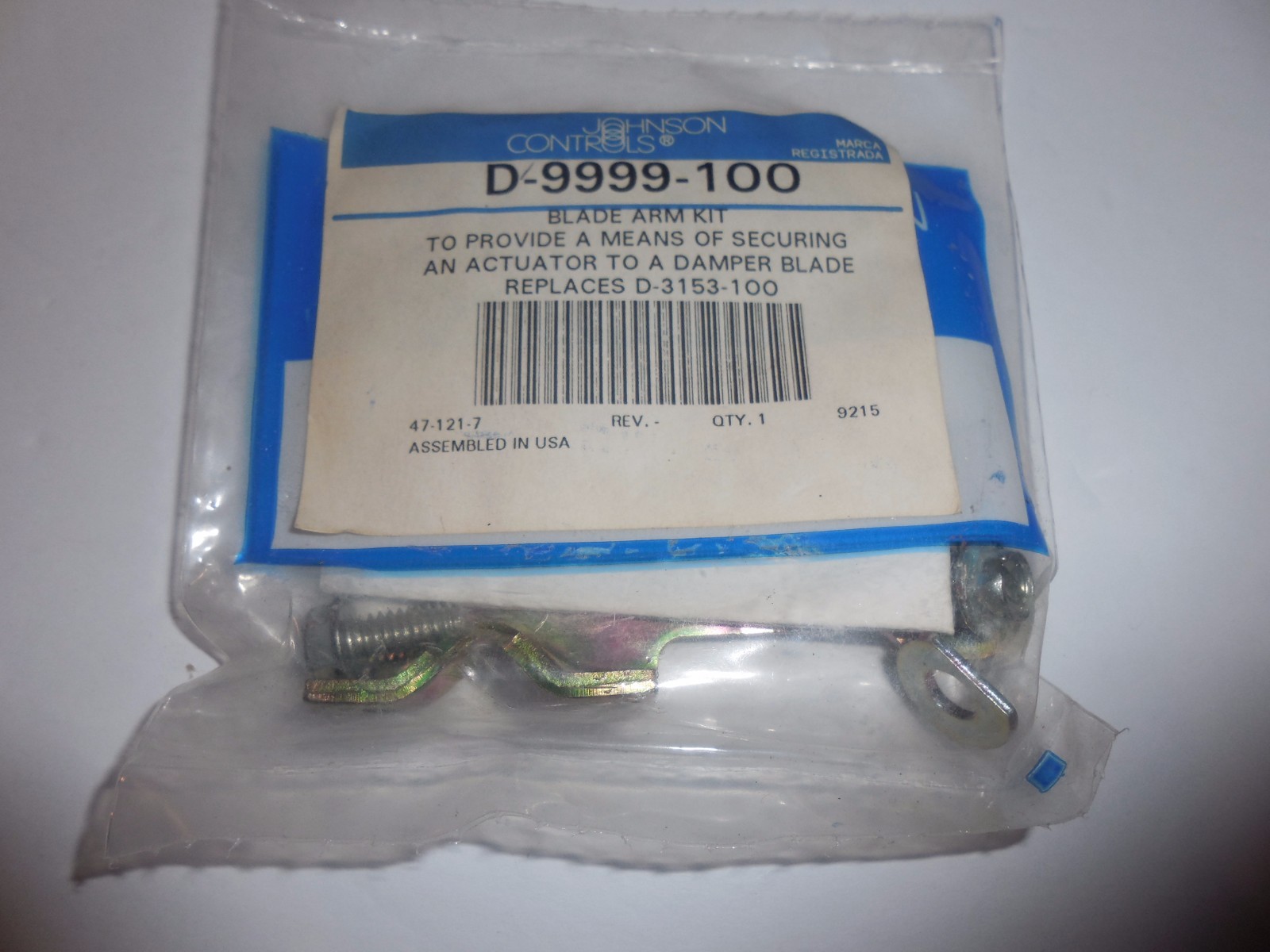 NEW JOHNSON CONTROLS D-9999-100 BLADE ARM KIT