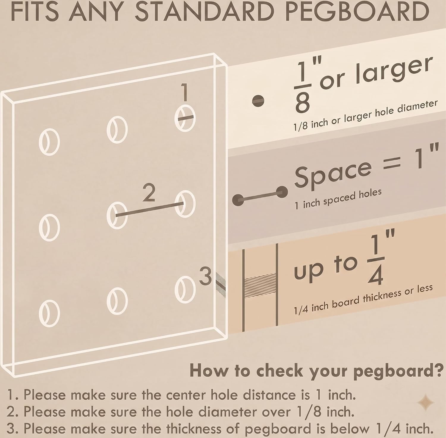 28-Packs Peg Board Organizer Accessories Kit, White | Includes ABS bins, shel...