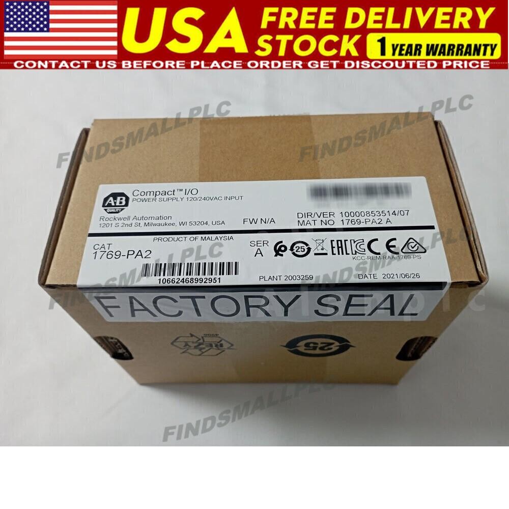 New Sealed Allen-Bradley 1769-PA2 CompactLogix Power Supply 1769PA2 US Free Tax