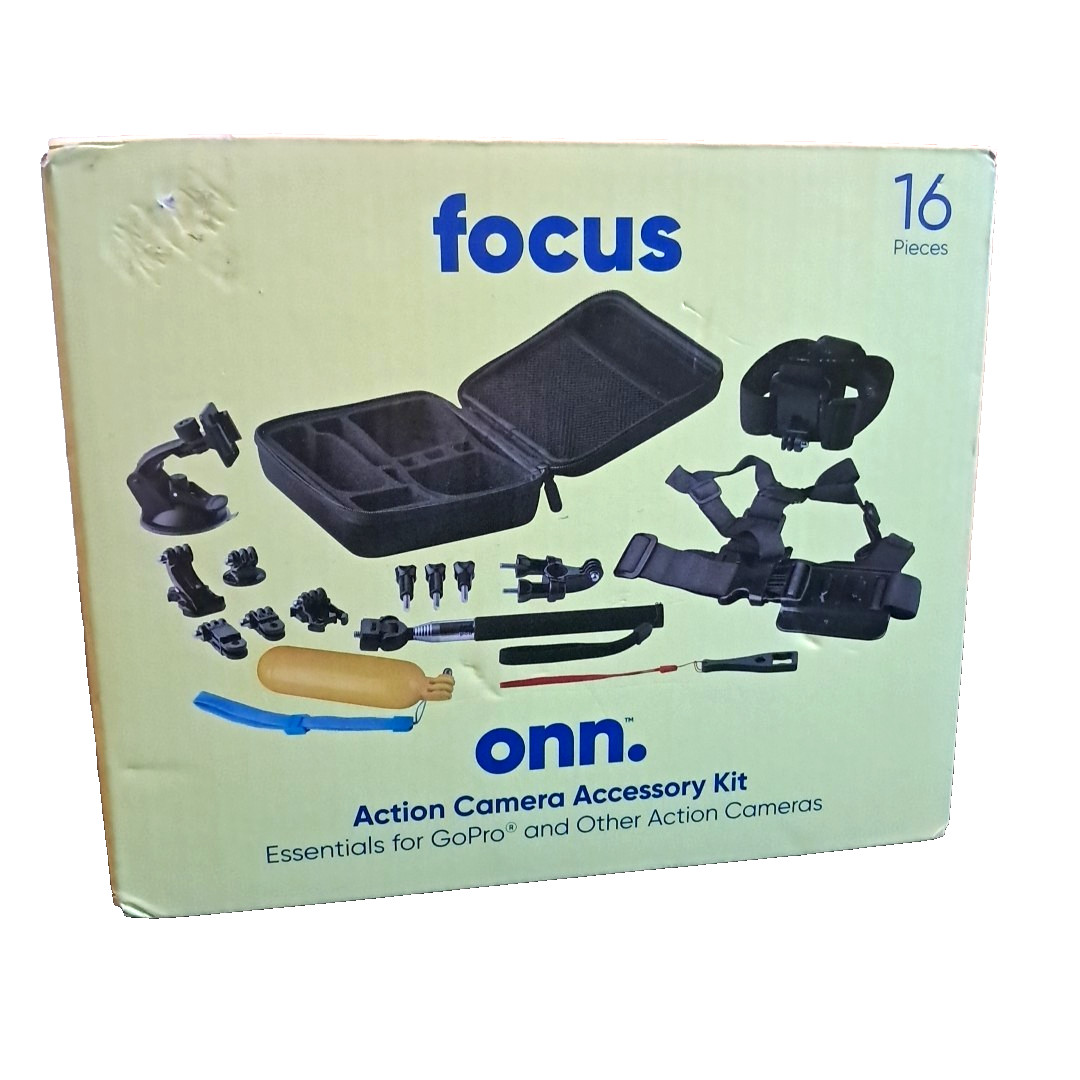 Focus Onn. Action Camera Accessory Kit Essentials for GoPro® and others 16 pcs