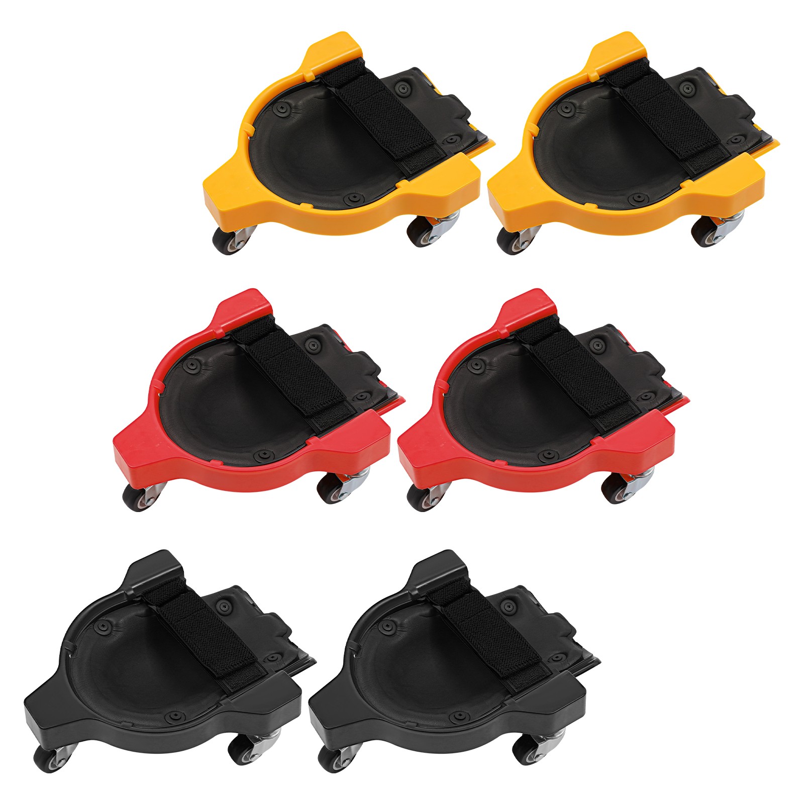 Rolling Knee Pads With 3wheels Flexible Sliding Knee Pads With Adjustable Straps