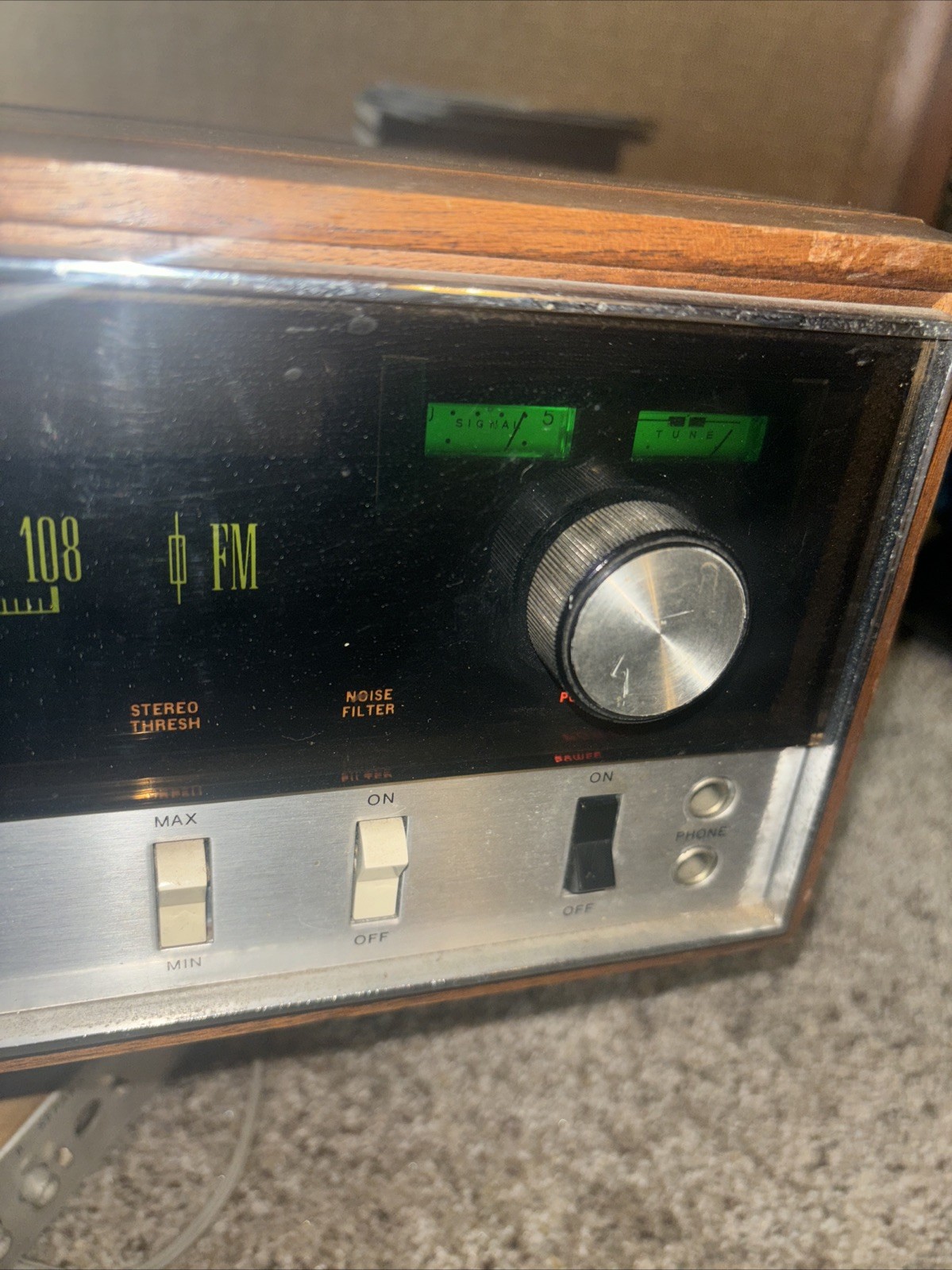 Vintage Heathkit AJ-15 Solid State Stereo Tuner Powers Up.